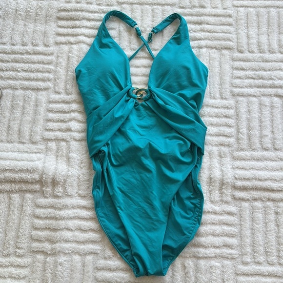 Trina Turk Monaco High Leg Plunge One Piece - Picture 3 of 10